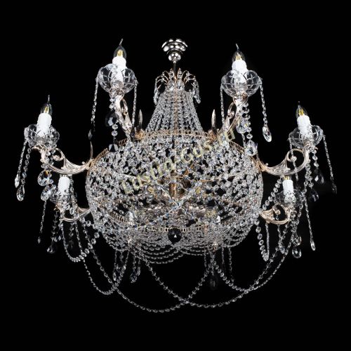 Люстра Елизавета №13 черная в Самаре Гусь Хрустальный