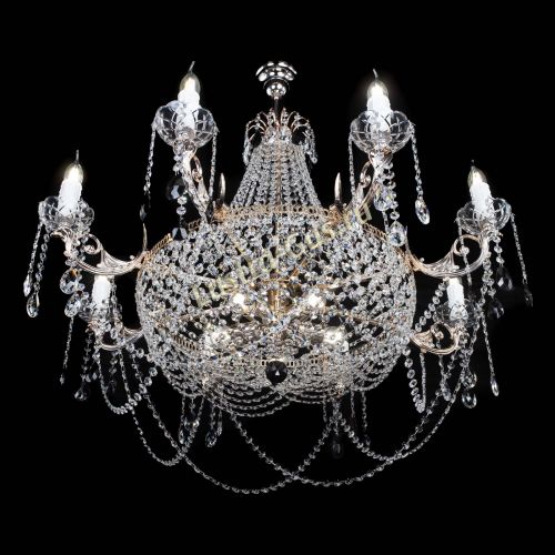 Люстра Елизавета №13 черная в Самаре Гусь Хрустальный