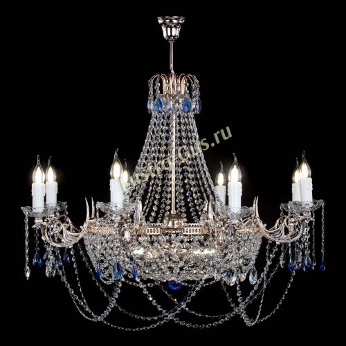 Люстра Елизавета №13 синяя в Самаре Гусь Хрустальный