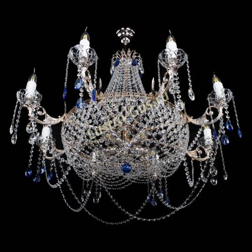 Люстра Елизавета №13 синяя в Самаре Гусь Хрустальный