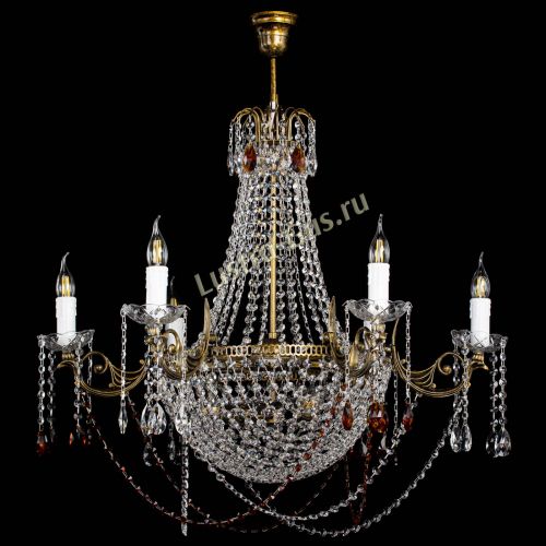 Люстра Елизавета малая №9 под бронзу Чайная в Самаре Гусь Хрустальный