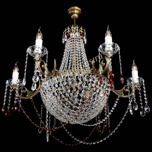 Люстра Елизавета малая №9 под бронзу Чайная в Самаре Гусь Хрустальный