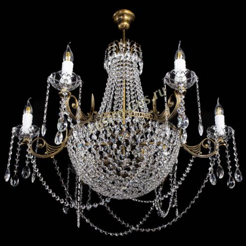 Люстра Елизавета малая №9 под бронзу в Самаре Гусь Хрустальный