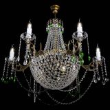 Люстра Елизавета малая №9 под бронзу Зеленая в Самаре