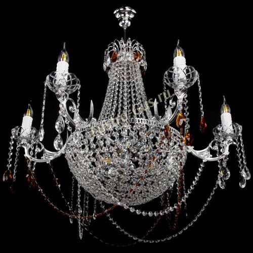 Люстра Елизавета малая №9 чайная в Самаре Гусь Хрустальный