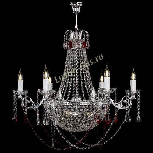 Люстра Елизавета малая №9 красная в Самаре Гусь Хрустальный