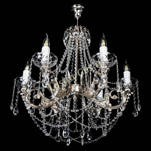 Люстра Елизавета малая (рожки - металл) в Самаре Гусь Хрустальный