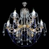 Люстра Елизавета малая Синяя (рожки - металл) в Самаре