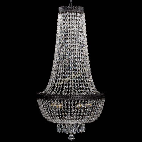 Люстра Флоренция №5 Купол черная удлиненная в Самаре Гусь Хрустальный