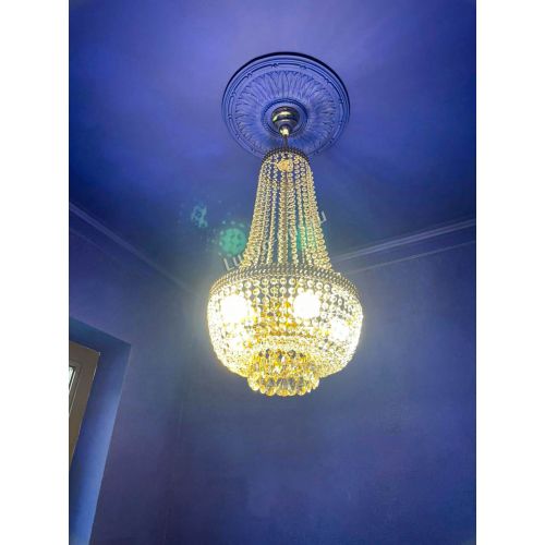 Люстра Флоренция №5 Купол длинный с подвесом в Самаре Гусь Хрустальный