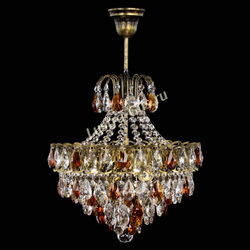 Люстра Грация с подвесом под бронзу Чайная в Самаре Гусь Хрустальный