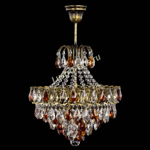 Люстра Грация с подвесом под бронзу Чайная в Самаре Гусь Хрустальный