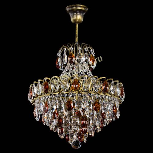 Люстра Грация с подвесом под бронзу Чайная в Самаре Гусь Хрустальный