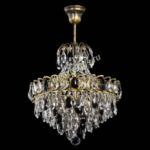 Люстра Грация с подвесом под бронзу Черная в Самаре Гусь Хрустальный