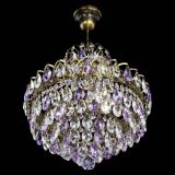 Люстра Грация с подвесом под бронзу Фиолетовая в Самаре