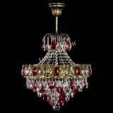 Люстра Грация с подвесом под бронзу Красная в Самаре