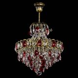 Люстра Грация с подвесом под бронзу Красная в Самаре