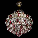 Люстра Грация с подвесом под бронзу Красная в Самаре