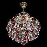 Люстра Грация с подвесом под бронзу Красная в Самаре