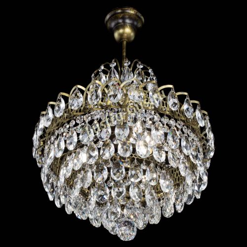 Люстра Грация с подвесом под бронзу в Самаре Гусь Хрустальный