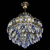 Люстра Грация с подвесом под бронзу Синяя в Самаре