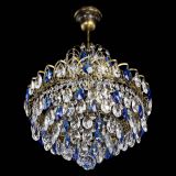 Люстра Грация с подвесом под бронзу Синяя в Самаре