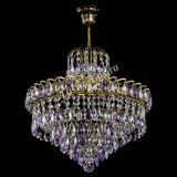 Люстра Грация №5 с подвесом под бронзу Фиолетовая в Самаре