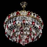 Люстра Грация №5 с подвесом под бронзу Красная в Самаре