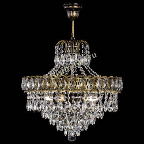 Люстра Грация №5 с подвесом под бронзу в Самаре Гусь Хрустальный