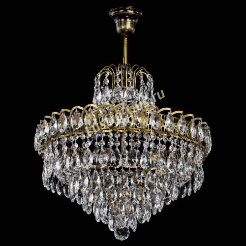 Люстра Грация №5 с подвесом под бронзу в Самаре Гусь Хрустальный