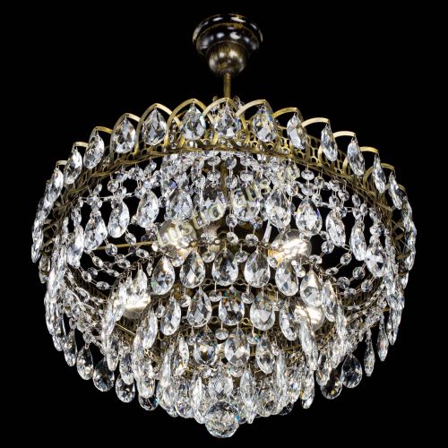 Люстра Грация №5 с подвесом под бронзу в Самаре Гусь Хрустальный