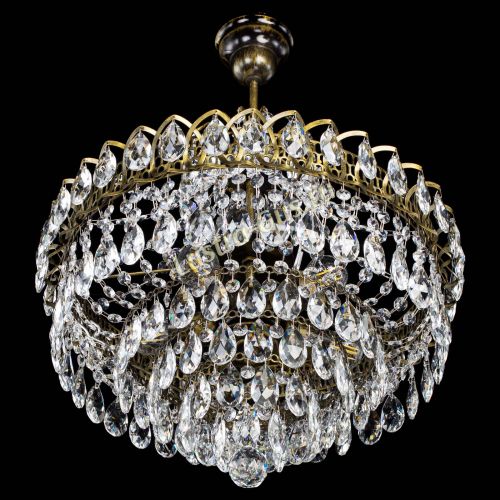 Люстра Грация №5 с подвесом под бронзу в Самаре Гусь Хрустальный