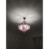 Люстра Грация №5 с подвесом под бронзу Красная в Самаре