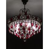 Люстра Грация №5 с подвесом под бронзу Красная в Самаре