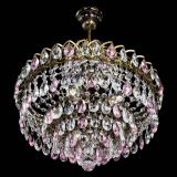 Люстра Грация №5 с подвесом под бронзу Розовая в Самаре