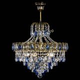 Люстра Грация №5 с подвесом под бронзу Синяя в Самаре