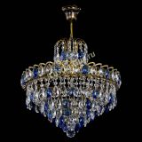 Люстра Грация №5 с подвесом под бронзу Синяя в Самаре