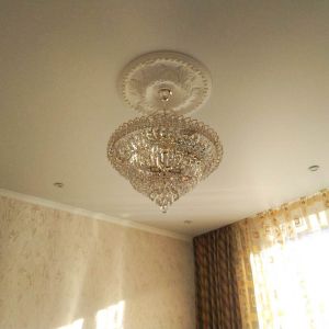 Люстра Хрустальный Каскад №1 с подвесом в Самаре отзыв и фото покупателя