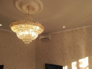 Люстра Хрустальный Каскад №1 с подвесом в Самаре отзыв и фото покупателя