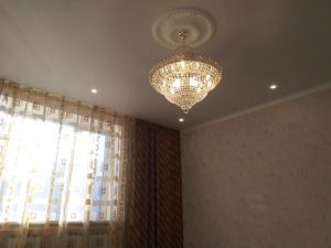 Люстра Хрустальный Каскад №1 с подвесом в Самаре отзыв и фото покупателя