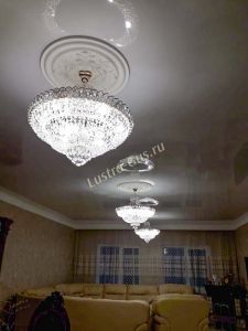 Люстра Хрустальный Каскад №1 с подвесом в Самаре отзыв и фото покупателя