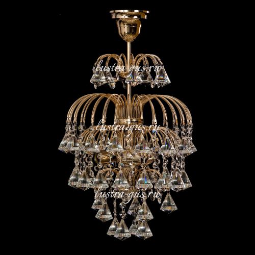 Люстра Хрустальные Брызги Конус 40 в Самаре Гусь Хрустальный