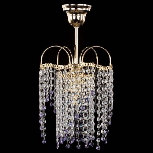 Люстра Иволга №1 Оптикон фиолетовая в Самаре Гусь Хрустальный