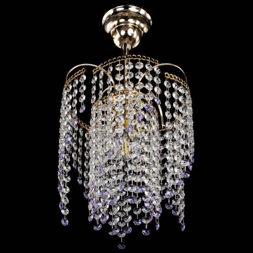 Люстра Иволга №1 Оптикон фиолетовая в Самаре Гусь Хрустальный