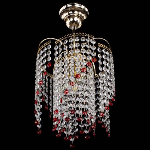 Люстра Иволга №1 Оптикон красная в Самаре Гусь Хрустальный