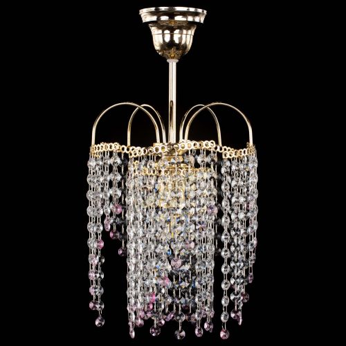 Люстра Иволга №1 Оптикон розовая в Самаре Гусь Хрустальный