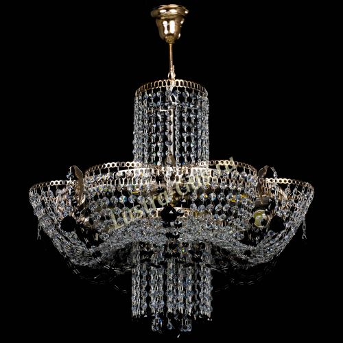 Люстра Камея №6 подвесная черная в Самаре Гусь Хрустальный