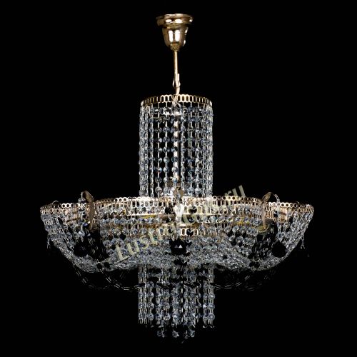 Люстра Камея №6 подвесная черная в Самаре Гусь Хрустальный