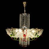 Люстра Камея №6 подвесная красно-зеленая в Самаре