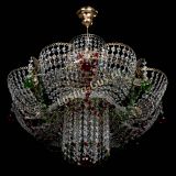 Люстра Камея №6 подвесная красно-зеленая в Самаре